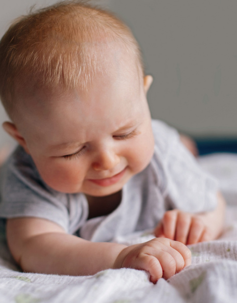 baby on bed 